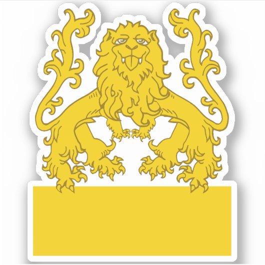 SCA Lions Einde Vinyl Sticker (Voorkant)