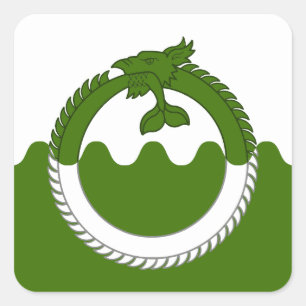 SCA Loch Soilleir Populace Badge Vierkante Sticker