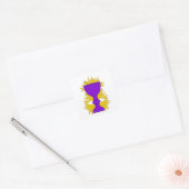 SCA Saint Bunstable Populaire badge Vierkante Sticker (Envelop)