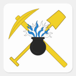 SCA Scola Metallorum Populace Badge Vierkante Sticker