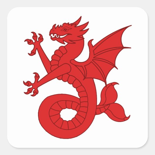 SCA Seashire Populace Badge Vierkante Sticker (Voorkant)