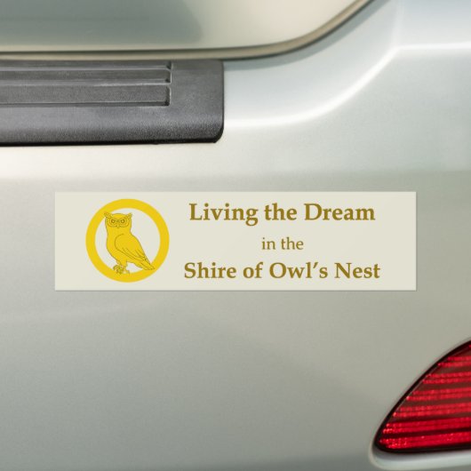 SCA Uilennest bumpersticker (Op auto)