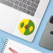 SCA Wealdsmere Vinyl Sticker (Laptop met iPhone)