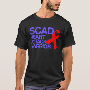 SCAD Hartinfarct Survivor Warrior Awareness T-shirt