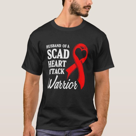 SCAD Heart Attack Survivor Life Future US Warrior T-shirt (Voorkant)