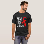 SCAD Heart Attack Survivor Life Future US Warrior T-shirt (Voorkant volledig)