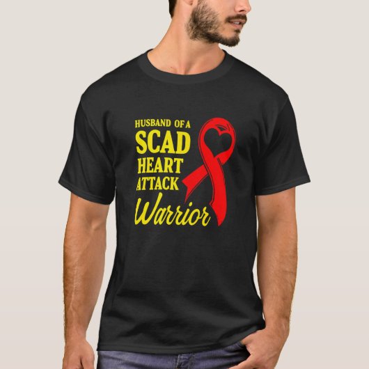 SCAD Heart Attack Survivor Life Future US Warrior T-shirt (Voorkant)