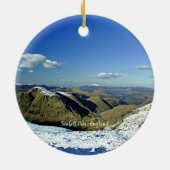 Scafell Pike, Engeland Keramisch Ornament (Achterkant)