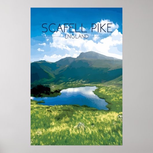 Scafell Pike Reisposter Poster (Voorkant)