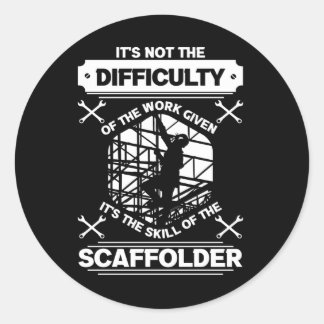 Scaffolder Builder Scaffolling Scaffold Ronde Sticker