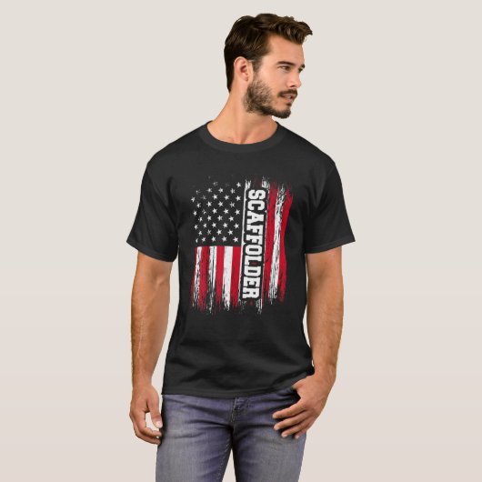 Scaffolder Mentoring Scaffold Builder-behuizing T-shirt (Voorkant volledig)
