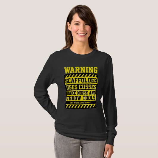 Scaffolder Tools Scaffolding Builder-draagtas T-shirt (Voorkant volledig)