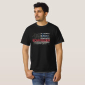 Scaffolder USA Flag Scaffolding Builder T-shirt (Voorkant volledig)