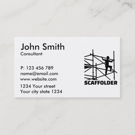 Scaffolder Visitekaartje (Voorkant)