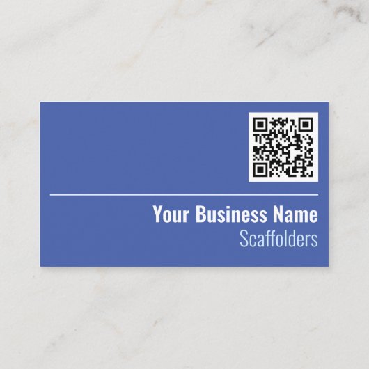 Scaffolders QR Code Visitekaartje (Achterkant)
