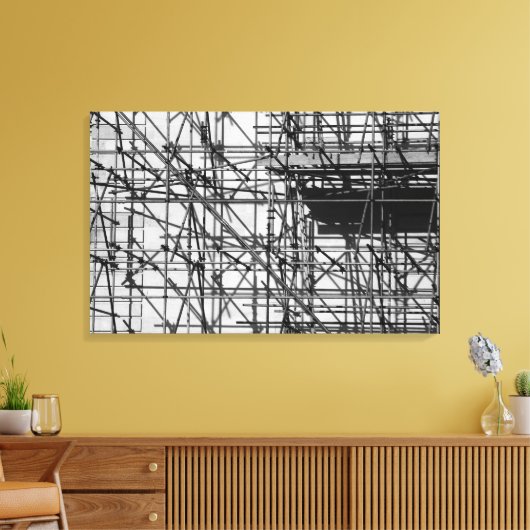 Scaffolding Canvas Afdruk (Insitu (Woonkamer))
