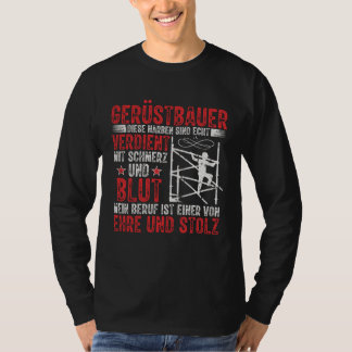 Scaffolding Manager Craft Scaffolder T-shirt
