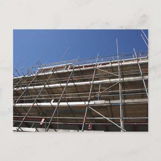Scaffolding Post Card Briefkaart (Voorkant)