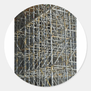 Scaffolding Ronde Sticker