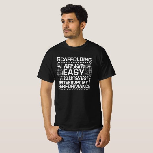 Scaffolding Scaffold Builder — ambachtsman T-shirt (Voorkant volledig)