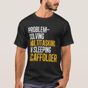 Scaffolering van scafollingsbouwer voor schokdempe t-shirt