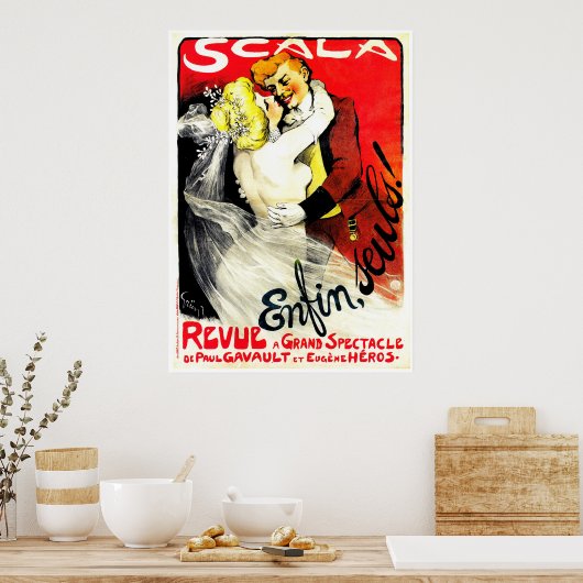 Scala Enfin Seuls ~  Advertisement Poster (Keuken)