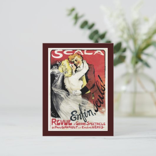 Scala ~ Enfin, Seuls! Briefkaart (Staand voorkant)