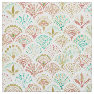 Scala's van zeemeermin in koraal, mint + goud stof