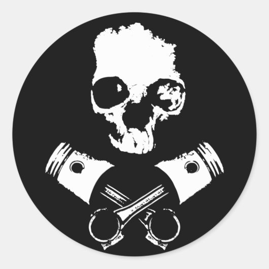 Scalawag- en gewas-zuigers ronde sticker (Voorkant)