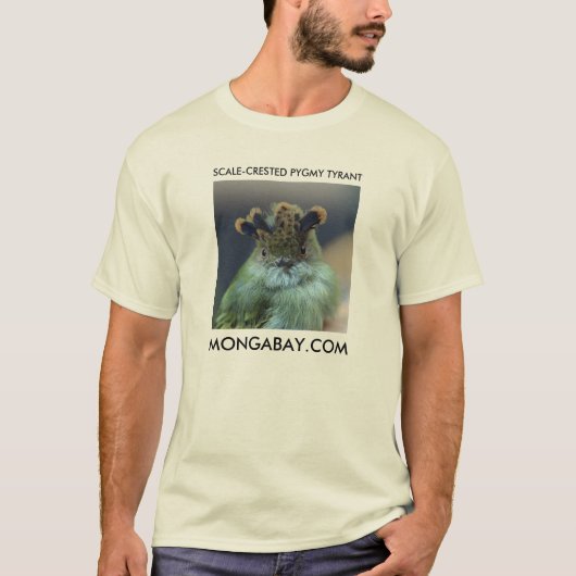 Scale Crested Pygmy Tyrant - MONGABAY T-shirt (Voorkant)