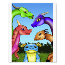 ScaleBeans Draken Foto Afdruk