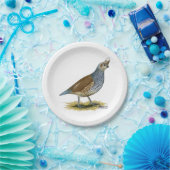 Scaled Quail Papieren Bordje (Feest)