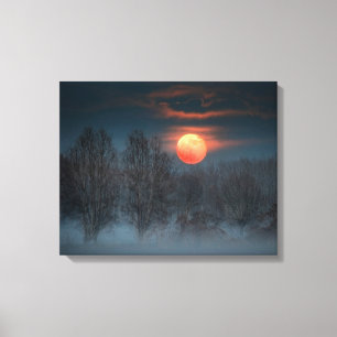 Scalenghe in Piemonte, Italië Canvas Afdruk