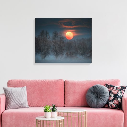 Scalenghe in Piemonte, Italië Canvas Afdruk (Insitu (Woonkamer))