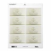 Scales de justice - Étiquette (Feuille entière)