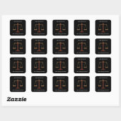 Scales de justice - Sticker Carré (Feuille)