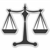 Scales de justice - Sticker Classi de droit (Devant)