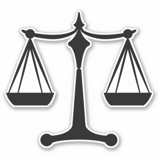Scales de justice - Sticker Classi de droit (Devant)