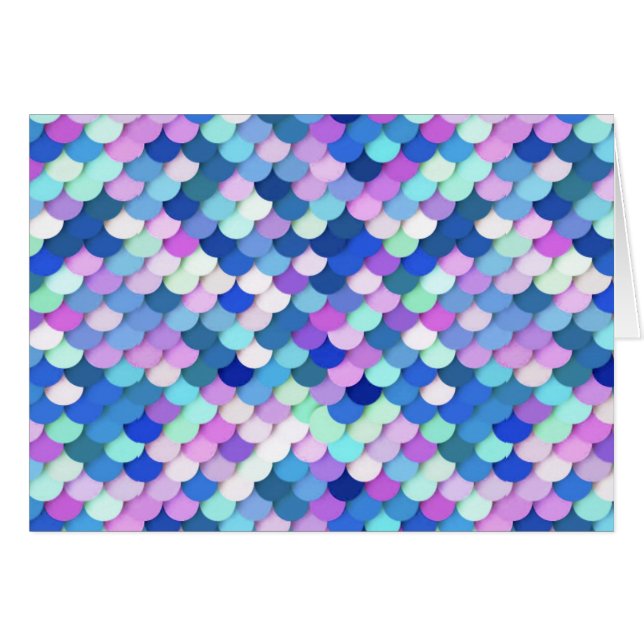 "Scales Dragon" - bleu, orchidée et lavande (Devant horizontal)