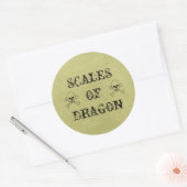 Scales Dragon Vintage Halloween Potion Étiquettes (Enveloppe)