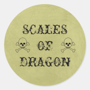 Scales Dragon Vintage Halloween Potion Étiquettes