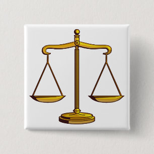 Scales of Justice - law button