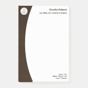 Scales of Justice LAW KANTOOR Post-it® Notes