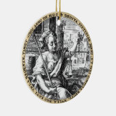 Scales of Justice Sepia Keramisch Ornament (Rechts)