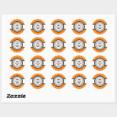 Scales Of Justice Stripes Étiquette (Orange) (Feuille)