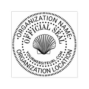 Scallop Algemene Aangepaste Officiële Stempel Naam