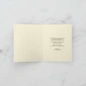 Scallop Band Romantic Script 3 Multi Photo Wedding Bedankkaart (Binnen)