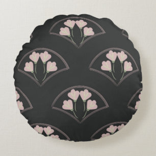 "Scallop Garden" Rond Kussen