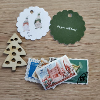 Scallop Gnome Gift Label