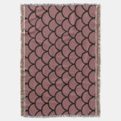 Scallop Pattern Throw Blanket Deken (Voorkant Verticaal)